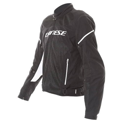 Dainese Air Frame D1 Mens Black White Textile Motorcycle Jacket Side                                                                                                                                                                                           
