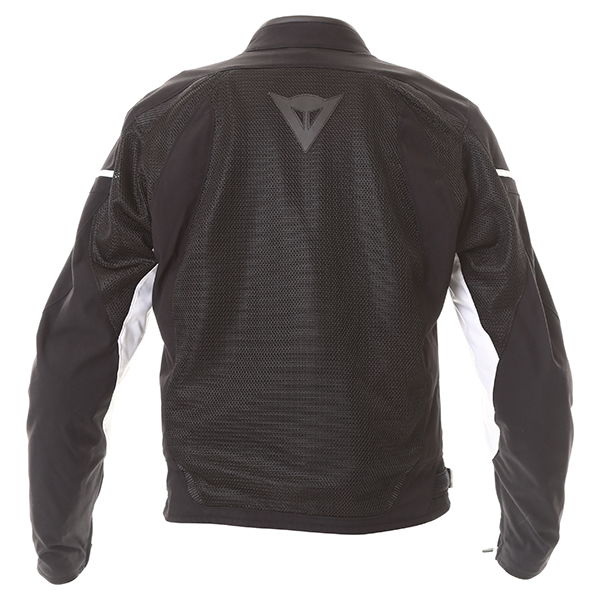 Dainese Air Frame D1 Mens Black White Textile Motorcycle Jacket Back                                                                                                                                                                                           