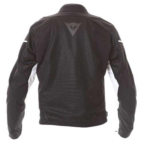 Dainese Air Frame D1 Mens Black White Textile Motorcycle Jacket Back                                                                                                                                                                                           