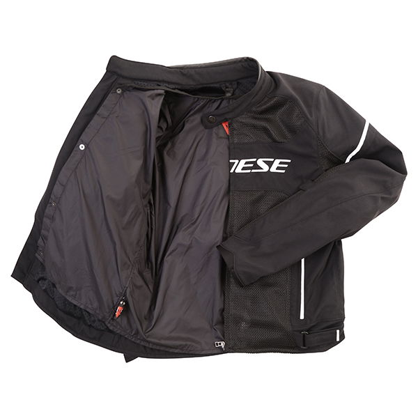 Dainese Air Frame D1 Mens Black White Textile Motorcycle Jacket Inside                                                                                                                                                                                         