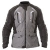 Frank Thomas Reflector Mens Grey Black Textile Motorcycle Jacket Front                                                                                                                                                                                         