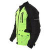 Frank Thomas Reflector Mens Black Yellow Textile Motorcycle Jacket Side                                                                                                                                                                                        