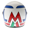 AGV X3000 Lucky White Red Blue Full Face Motorcycle Helmet Back                                                                                                                                                                                                