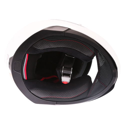 Nolan N87 Classic N-Com White Full Face Motorcycle Helmet Inside                                                                                                                                                                                               