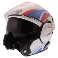 Rev Flip Up Helmet White Red Blue