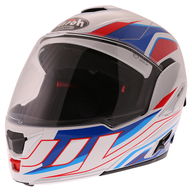 Rev Flip Up Helmet White Red Blue