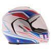 Airoh Rev Flip Up White Red Blue Flip Front Motorcycle Helmet Right side                                                                                                                                                                                       