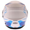 Airoh Rev Flip Up White Red Blue Flip Front Motorcycle Helmet Back                                                                                                                                                                                             