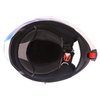 Airoh Rev Flip Up White Red Blue Flip Front Motorcycle Helmet Inside                                                                                                                                                                                           