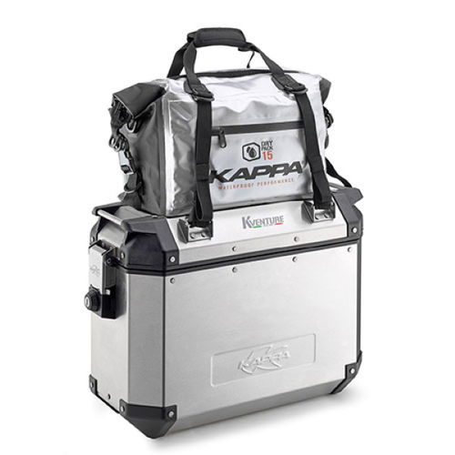Kappa Kventure Waterproof Motorcycle Cargo Bag Mounted on Pannier                                                                                                                                                                                              