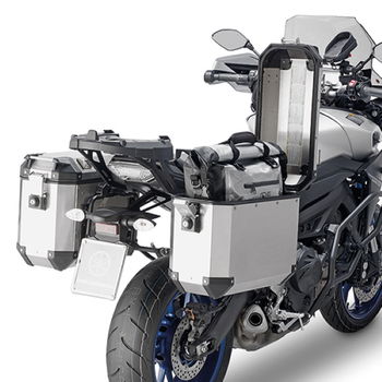 Kappa Kventure Waterproof Motorcycle Cargo Bag in Use                                                                                                                                                                                                          