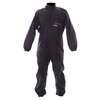 Frank Thomas Unlined 1 piece Black Grey Waterproof Over Suit Front                                                                                                                                                                                             