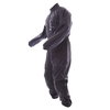 Frank Thomas Unlined 1 piece Black Grey Waterproof Over Suit Side                                                                                                                                                                                              