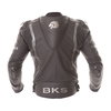 BKS Evolution Pro Black Leather Motorcycle Jacket Back                                                                                                                                                                                                         