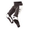 BKS Evolution Pro Black White Leather Motorcycle Jeans Riding crouch                                                                                                                                                                                           