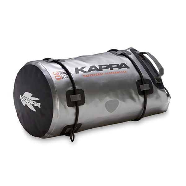 Kappa Silver Waterproof Motorcycle Rear Saddle Roll Bag Base                                                                                                                                                                                                   