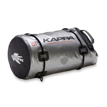 Kappa Silver Waterproof Motorcycle Rear Saddle Roll Bag Base                                                                                                                                                                                                   