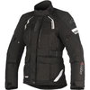 Alpinestars Stella Andes V2 Drystar Black Waterproof Textile Motorcycle Jacket Front                                                                                                                                                                           