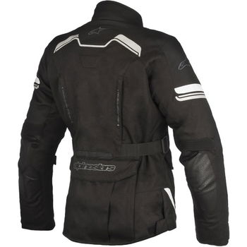 Alpinestars Stella Andes V2 Drystar Black Waterproof Textile Motorcycle Jacket Back                                                                                                                                                                            