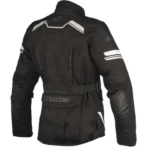 Alpinestars Stella Andes V2 Drystar Black Waterproof Textile Motorcycle Jacket Back                                                                                                                                                                            
