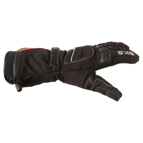 BKS Heaton Black Motorcycle Gloves Thumb side                                                                                                                                                                                                                  