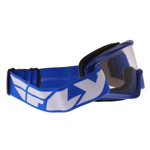 Fly Racing Focus Blue Goggles Right Side                                                                                                                                                                                                                       