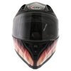 Vcan V128 Flame Full Face Motorcycle Helmet Front                                                                                                                                                                                                              