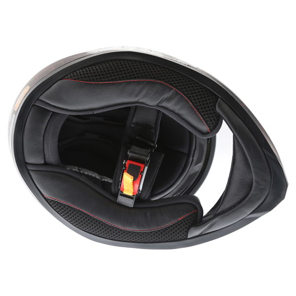 Vcan V128 Rage Full Face Motorcycle Helmet Inside                                                                                                                                                                                                              