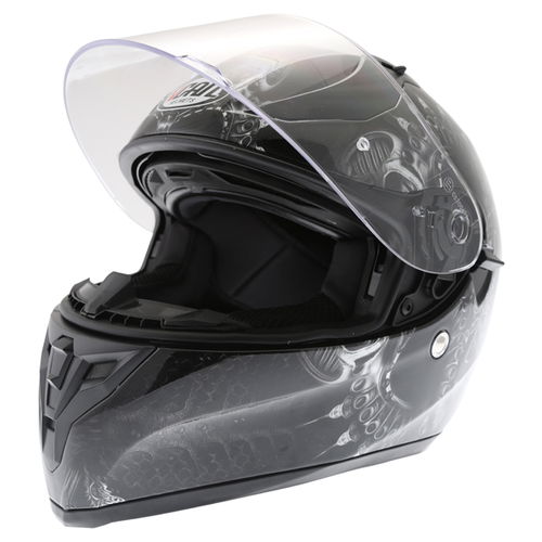 Vcan V128 Drogan Full Face Motorcycle Helmet Open                                                                                                                                                                                                              