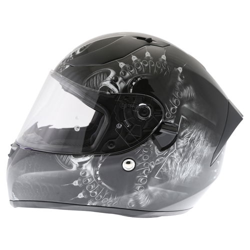 Vcan V128 Drogan Full Face Motorcycle Helmet Left Side                                                                                                                                                                                                         