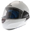 Shark Evo-One 2 White Flip Front Motorcycle Helmet Front left                                                                                                                                                                                                  