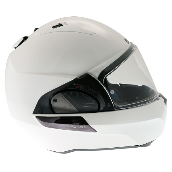 Shark Evo-One 2 White Flip Front Motorcycle Helmet Right side                                                                                                                                                                                                  