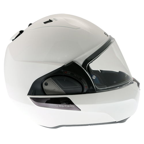 Shark Evo-One 2 White Flip Front Motorcycle Helmet Right side                                                                                                                                                                                                  