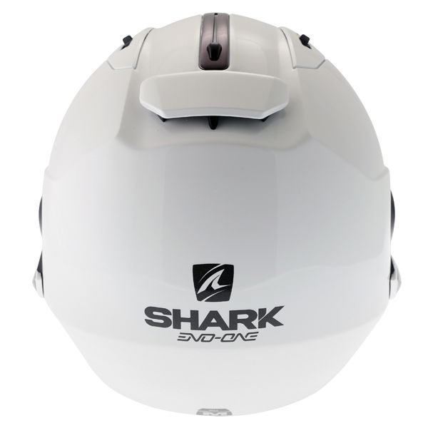 Shark Evo-One 2 White Flip Front Motorcycle Helmet Back                                                                                                                                                                                                        