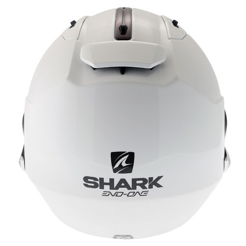 Shark Evo-One 2 White Flip Front Motorcycle Helmet Back                                                                                                                                                                                                        