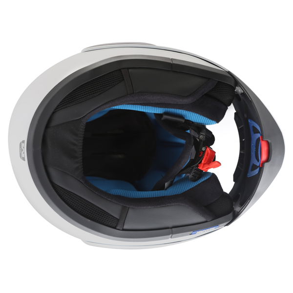 Shark Evo-One 2 White Flip Front Motorcycle Helmet Inside                                                                                                                                                                                                      