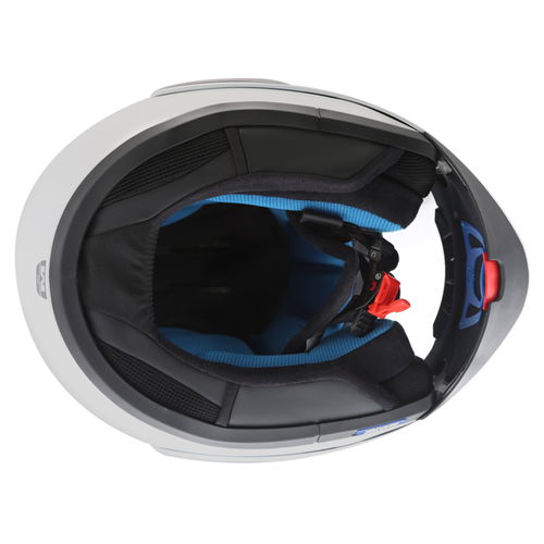 Shark Evo-One 2 White Flip Front Motorcycle Helmet Inside                                                                                                                                                                                                      