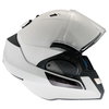 Shark Evo-One 2 White Flip Front Motorcycle Helmet Right Side Flip Open                                                                                                                                                                                        