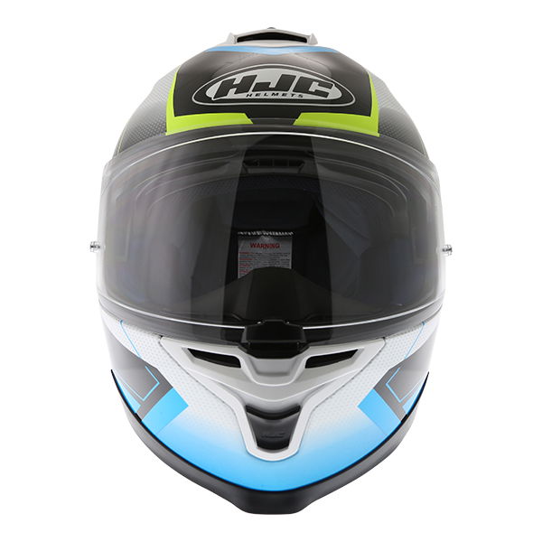 HJC IS-17 Loktar Blue Full Face Motorcycle Helmet Front                                                                                                                                                                                                        