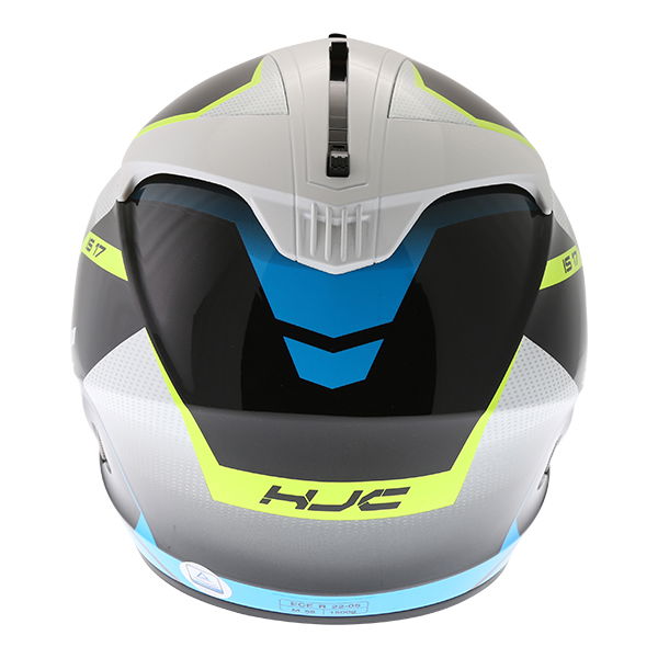 HJC IS-17 Loktar Blue Full Face Motorcycle Helmet Back                                                                                                                                                                                                         