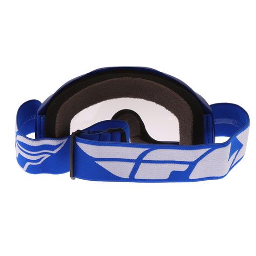 Fly Racing Focus Blue Goggles Back                                                                                                                                                                                                                             