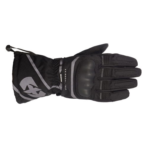 Oxford Products Montreal 1 Stealth Black Motorcycle Gloves Back                                                                                                                                                                                                
