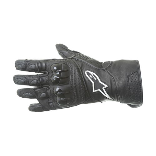 Alpinestars SP-2 V2 Black Motorcycle Gloves Back                                                                                                                                                                                                               