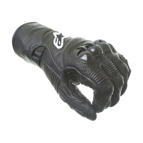 Alpinestars SP-2 V2 Black Motorcycle Gloves Knuckle                                                                                                                                                                                                            