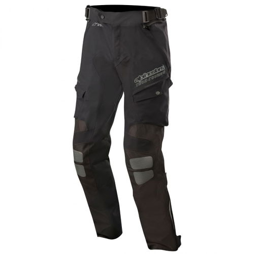 Alpinestars Yaguara Drystar Tech Air Black Anthractice Textile Motorcycle Pants Front                                                                                                                                                                          