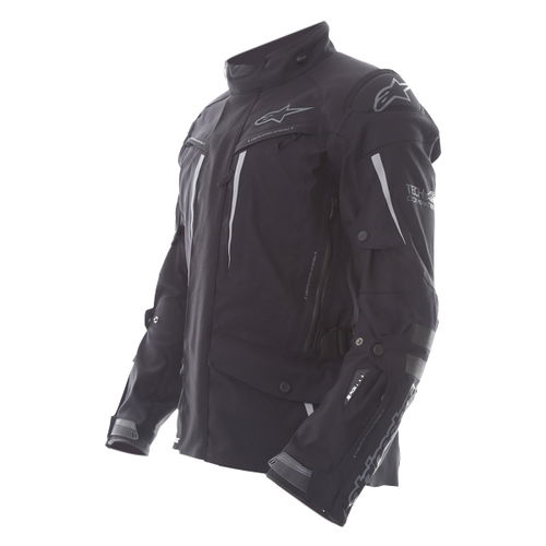Alpinestars Yaguara Drystar Tech Air Black Anthractice Textile Waterproof Motorcycle Jacket Side                                                                                                                                                               