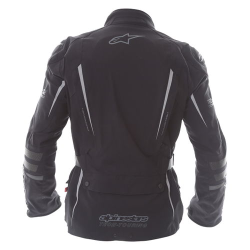 Alpinestars Yaguara Drystar Tech Air Black Anthractice Textile Waterproof Motorcycle Jacket Back                                                                                                                                                               