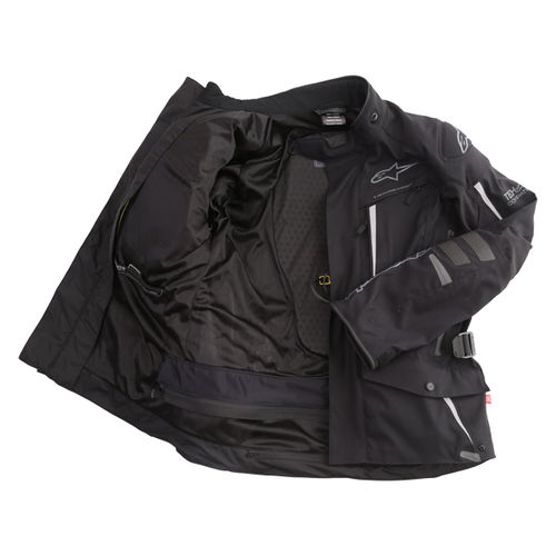 Alpinestars Yaguara Drystar Tech Air Black Anthractice Textile Waterproof Motorcycle Jacket Inside                                                                                                                                                             