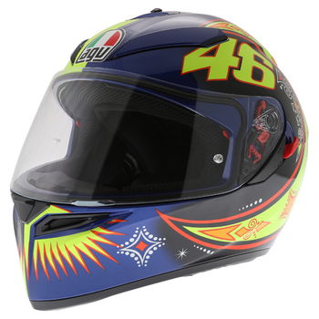 AGV K3 SV Rossi 2002 Full Face Motorcycle Helmet Front Left                                                                                                                                                                                                    
