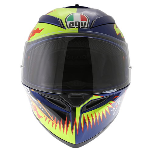 AGV K3 SV Rossi 2002 Full Face Motorcycle Helmet Front                                                                                                                                                                                                         